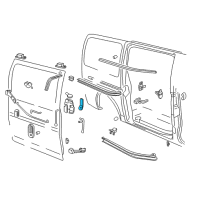 OEM Chevrolet Express Handle, Inside Diagram - 25927107