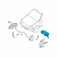 OEM 2001 Infiniti QX4 Sensor Assy-Distance Diagram - 28437-3W420