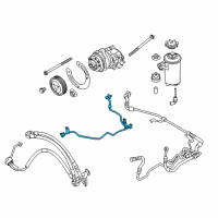 OEM 2013 BMW X5 2Nd Part Adaptive Drive Expansion Hose Diagram - 32-41-6-782-380