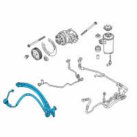 OEM 2012 BMW X5 1St Part Adaptive Drive Expansion Hose Diagram - 32-41-6-788-261