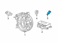 OEM 2021 Cadillac CT4 Side Sensor Diagram - 13525283