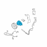 OEM Ford F-150 Power Steering Pump Diagram - 7L3Z-3A674-DRM