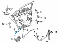 OEM Cadillac CT4 Lock Cable Diagram - 20939721