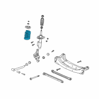 OEM 2004 Pontiac Grand Am Rear Spring Diagram - 22132906