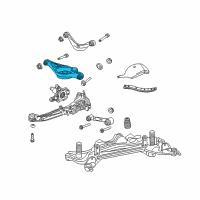 OEM Mercury Milan Lower Control Arm Diagram - 9E5Z-5A649-D