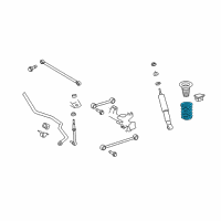 OEM 2017 Toyota 4Runner Coil Spring Diagram - 48231-35350