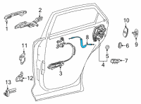 OEM 2022 Lexus NX250 CABLE ASSY, RR DOOR Diagram - 69730-78020