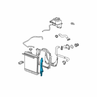 OEM 2011 GMC Canyon Radiator Mount Bracket Diagram - 25964055