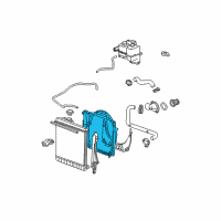 OEM 2011 Chevrolet Colorado Shroud-Engine Coolant Fan Upper Diagram - 25862433