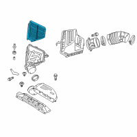 OEM 2010 Hyundai Genesis Coupe Air Cleaner Filter Diagram - 28113-2M010