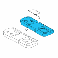 OEM 2015 Lincoln MKZ Seat Cushion Pad Diagram - DP5Z-5463840-B