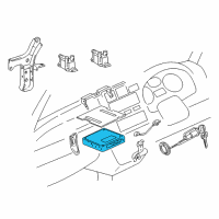 OEM 1999 Toyota RAV4 ECM Diagram - 89661-42432