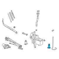 OEM Toyota Front Washer Pump Diagram - 85330-0E031