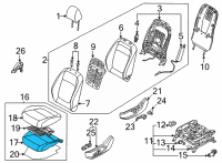 OEM 2021 Kia Seltos Pad Assembly-Front Seat Diagram - 88150Q5000