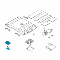 OEM Nissan Maxima Lamp Assembly-Map Diagram - 26430-2Y00A