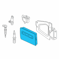 OEM 2002 Dodge Ram 1500 Engine Control Module Diagram - 56040208AB