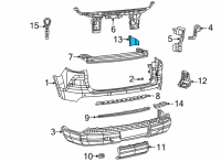 OEM 2021 Jeep Grand Cherokee L SHIELD-FASCIA Diagram - 68488222AA