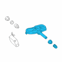 OEM 2018 Toyota Corolla iM Tire Pressure Sensor Diagram - 42607-52020