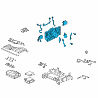 OEM 2012 Honda Insight Board Assembly, Junction Diagram - 1E100-RBJ-013