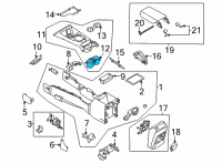 OEM Ford Bronco HOLDER - CUP Diagram - LJ8Z-5813562-AA