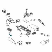 OEM Lexus Socket Assembly, Power Outlet Diagram - 85530-50160