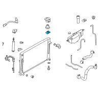 OEM Nissan Bracket-Radiator Mounting, Upper Diagram - 21542-JK000