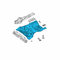 OEM 2002 Hyundai Sonata Panel-Rear Floor Diagram - 65511-3D200