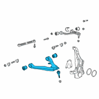 OEM 2019 Chevrolet Silverado 1500 LD Lower Control Arm Diagram - 84973288