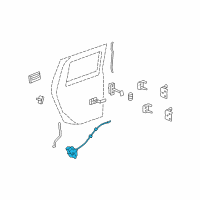 OEM Hummer Latch Diagram - 20785786