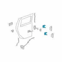 OEM Hummer H2 Hinge Assembly Diagram - 15905607