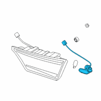 OEM Kia Forte Rear Holder & Wiring Diagram - 92492M7000