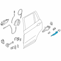 OEM 2015 BMW X1 Handle Bracket Right Diagram - 51-21-2-992-986