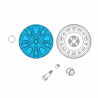 OEM 2016 Scion iA Wheel, Alloy Diagram - 42611-WB002