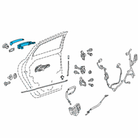 OEM 2022 Chevrolet Blazer Door Handle Diagram - 13521804