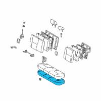 OEM Pontiac Vibe Seat Cushion Pad Diagram - 19184970