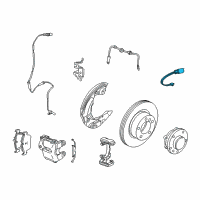 OEM 2015 BMW Z4 Brake Pad Sensor, Front Diagram - 34-35-6-792-563