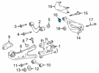 OEM 2009 Lexus RX350 Cam, CAMBER Adjust Diagram - 48198-0E020