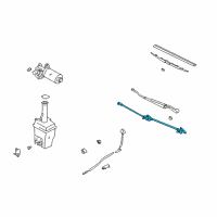 OEM 2003 Hyundai Accent Linkage Assembly-Windshield Wiper Diagram - 98200-25000