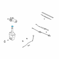 OEM 1995 Hyundai Accent Cap-Windshield Washer Reservoir Diagram - 98623-22000