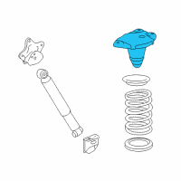 OEM 2022 Lexus RX450h Seat Sub-Assembly, Spring Diagram - 48048-0E011