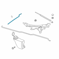 OEM Dodge Hose-Windshield Washer Diagram - 4865497AA