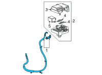 OEM 2021 GMC Yukon XL Battery Cable Diagram - 84966318