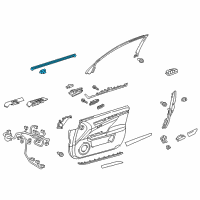 OEM Lexus GS200t WEATHERSTRIP, Front Door Diagram - 68171-30182