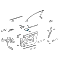 OEM 2015 Lexus GS450h Switch, Seat Memory Diagram - 84927-30110