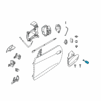 OEM 2008 BMW Z4 Catch Key Left Diagram - 51-21-7-114-961