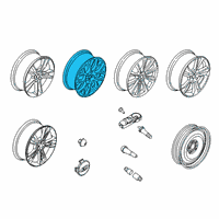 OEM Ford Police Responder Hybrid Wheel, Alloy Diagram - DS7Z-1007-M