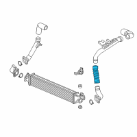 OEM 2018 Honda Civic Hose, Intercooler In. Diagram - 17292-59B-006