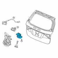 OEM 2015 Honda CR-V Lock Assembly, Tailgate Diagram - 74800-TF0-J02