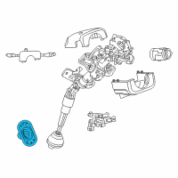 OEM 2003 Dodge Stratus Cover-Steering Column Diagram - 4649093AC