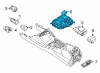 OEM 2020 BMW X5 CONTROL PANEL CENTER CONSOLE Diagram - 61-31-7-883-113